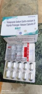 RRIT Capsules (Rabeprazole Sodium Gastro-Resistant & Itopride Prolonged-Release Capsules IP) – 10×10 Capsules