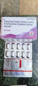 R-DSR Capsules (Rabeprazole Sodium Enteric Coated & Domperidone Sustained-Release) – 10×10 Capsules